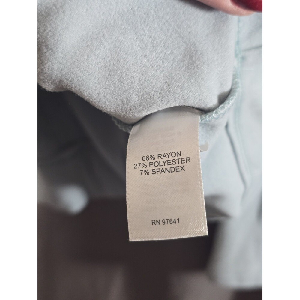 J. Jill Minimalist Clean Girl Mock Neck Boxy Sweatshirt Light Blue Petite S - Picture 5 of 7